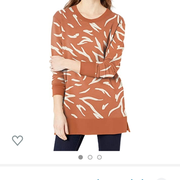 tunic length sweatshirt